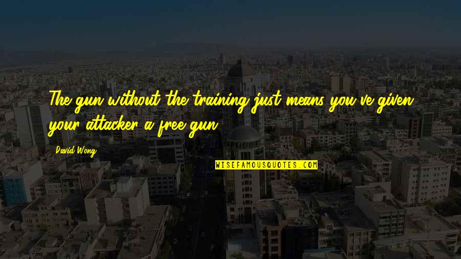 Irresponsibly Quotes By David Wong: The gun without the training just means you've