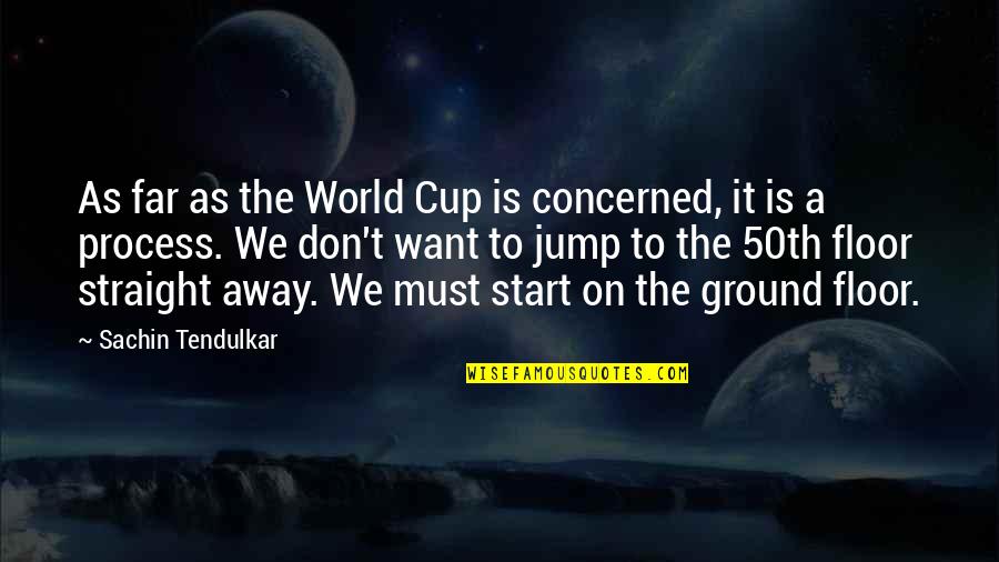 Irruption Birds Quotes By Sachin Tendulkar: As far as the World Cup is concerned,