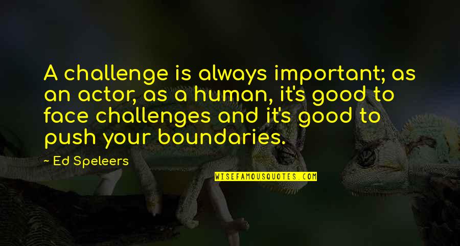 Is A Challenge Quotes By Ed Speleers: A challenge is always important; as an actor, Is A Challenge Quotes By Ed Speleers: A challenge is always important; as an actor,
