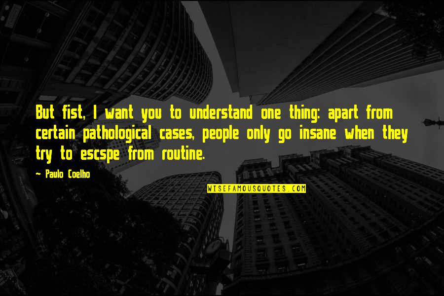 Is Guilty A Character Quotes By Paulo Coelho: But fist, I want you to understand one Is Guilty A Character Quotes By Paulo Coelho: But fist, I want you to understand one