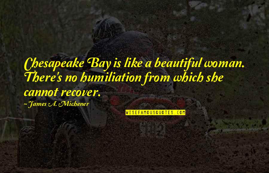 Is She Beautiful Quotes By James A. Michener: Chesapeake Bay is like a beautiful woman. There's