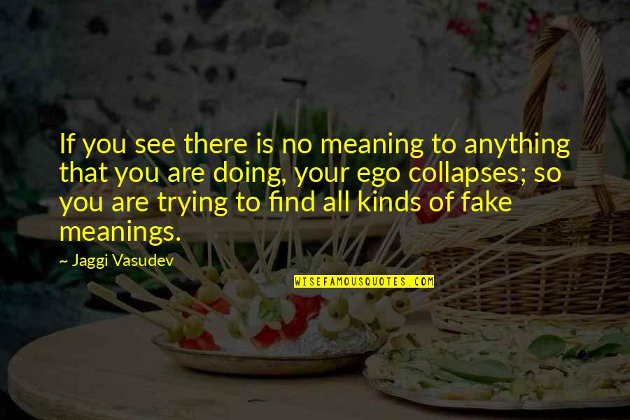 Is That All There Is To Life Quotes By Jaggi Vasudev: If you see there is no meaning to Is That All There Is To Life Quotes By Jaggi Vasudev: If you see there is no meaning to