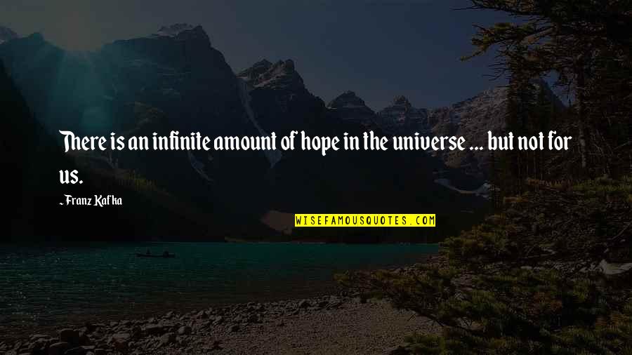 Is There Hope For Us Quotes By Franz Kafka: There is an infinite amount of hope in