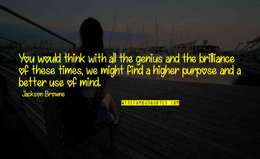 Isaboe Quotes By Jackson Browne: You would think with all the genius and Isaboe Quotes By Jackson Browne: You would think with all the genius and