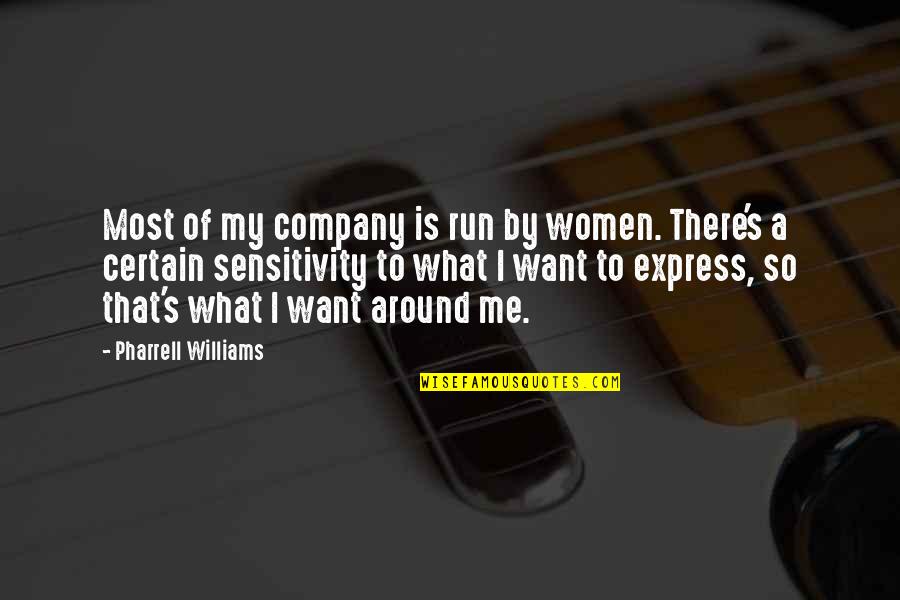 Isaku Kageyama Quotes By Pharrell Williams: Most of my company is run by women.