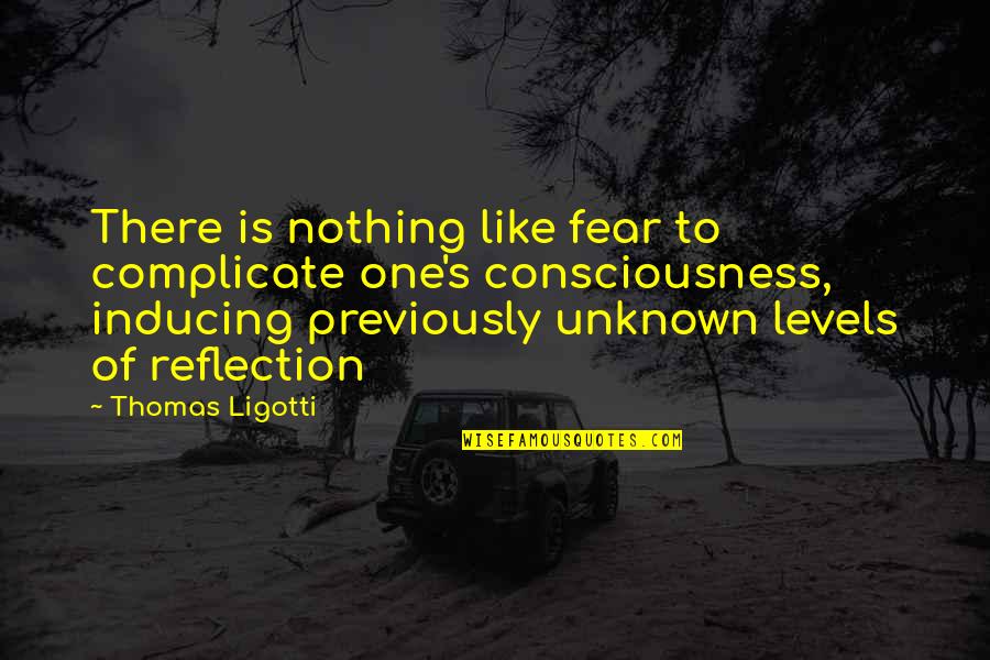 Isaurinha Jardims Age Quotes By Thomas Ligotti: There is nothing like fear to complicate one's