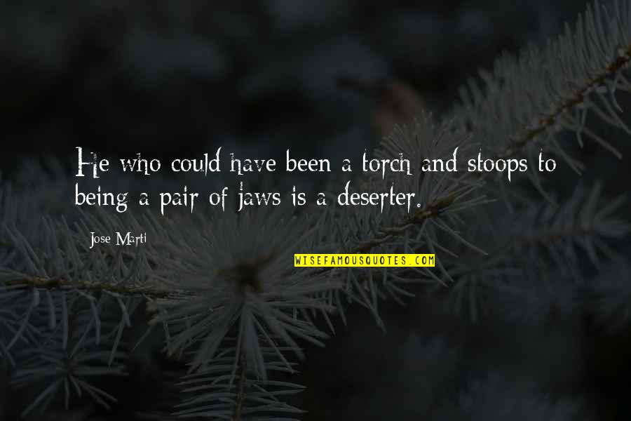 Ishida A Silent Quotes By Jose Marti: He who could have been a torch and