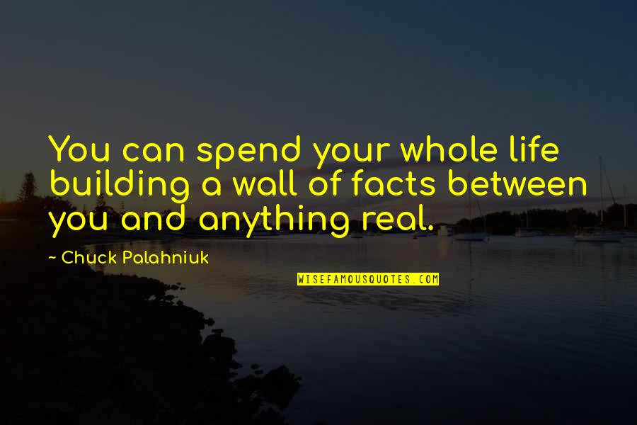 Ishimoto Diesel Quotes By Chuck Palahniuk: You can spend your whole life building a