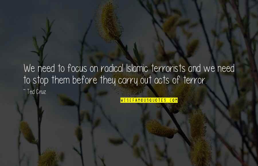 Ishizaki Mirror Quotes By Ted Cruz: We need to focus on radical Islamic terrorists Ishizaki Mirror Quotes By Ted Cruz: We need to focus on radical Islamic terrorists