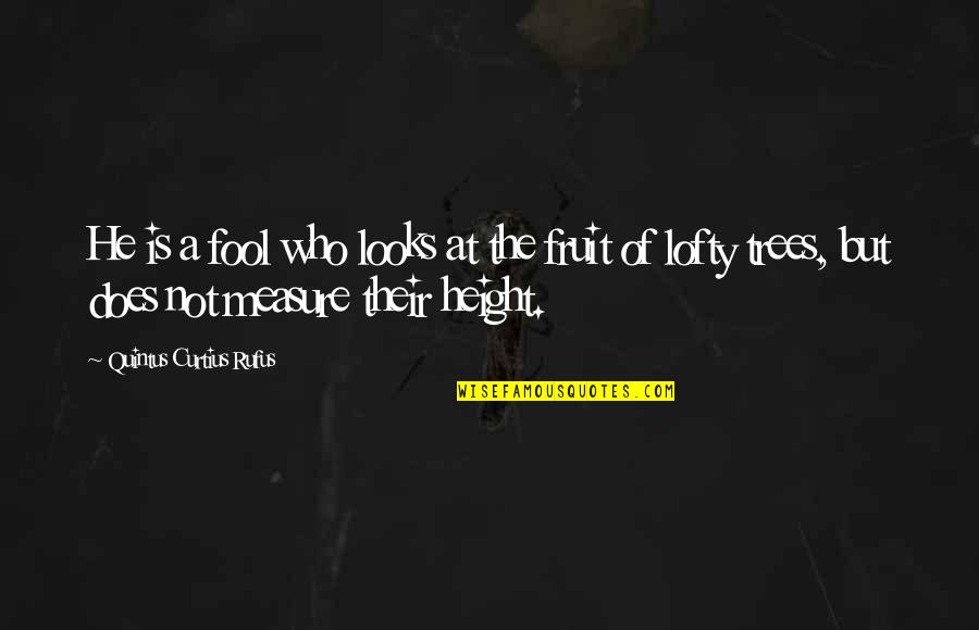 Iskiate Chia Quotes By Quintus Curtius Rufus: He is a fool who looks at the Iskiate Chia Quotes By Quintus Curtius Rufus: He is a fool who looks at the