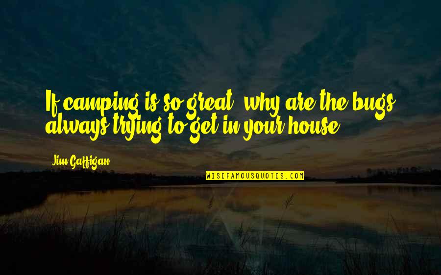 Islam And Hijab Quotes By Jim Gaffigan: If camping is so great, why are the