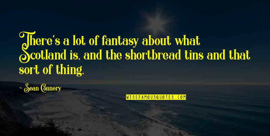 Islower Quotes By Sean Connery: There's a lot of fantasy about what Scotland Islower Quotes By Sean Connery: There's a lot of fantasy about what Scotland