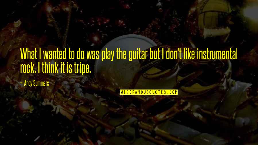 Ism Stock Quotes By Andy Summers: What I wanted to do was play the Ism Stock Quotes By Andy Summers: What I wanted to do was play the