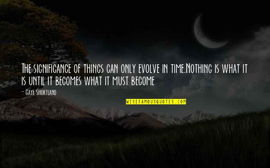 Israel Mark Twain Quotes By Gaye Shortland: The significance of things can only evolve in Israel Mark Twain Quotes By Gaye Shortland: The significance of things can only evolve in