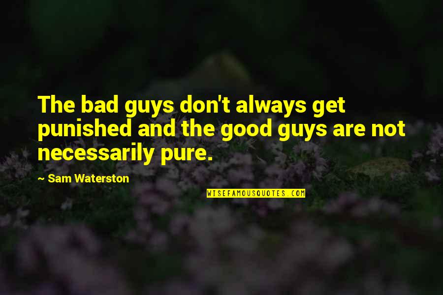 Issues With Friends Quotes By Sam Waterston: The bad guys don't always get punished and