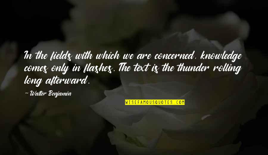 Issuing Country Quotes By Walter Benjamin: In the fields with which we are concerned, Issuing Country Quotes By Walter Benjamin: In the fields with which we are concerned,
