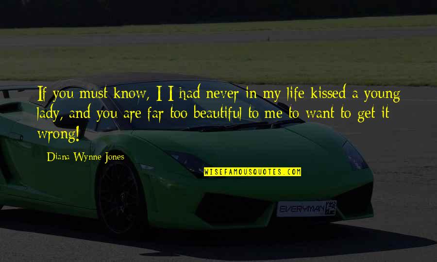 It A Beautiful Life Quotes By Diana Wynne Jones: If you must know, I-I had never in It A Beautiful Life Quotes By Diana Wynne Jones: If you must know, I-I had never in