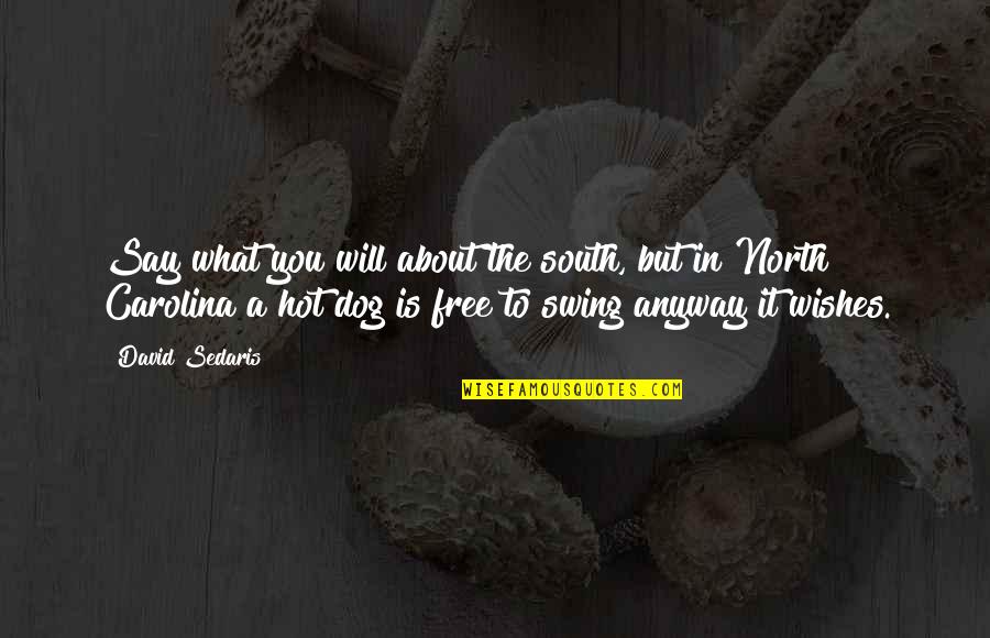 It Is Hot Quotes By David Sedaris: Say what you will about the south, but