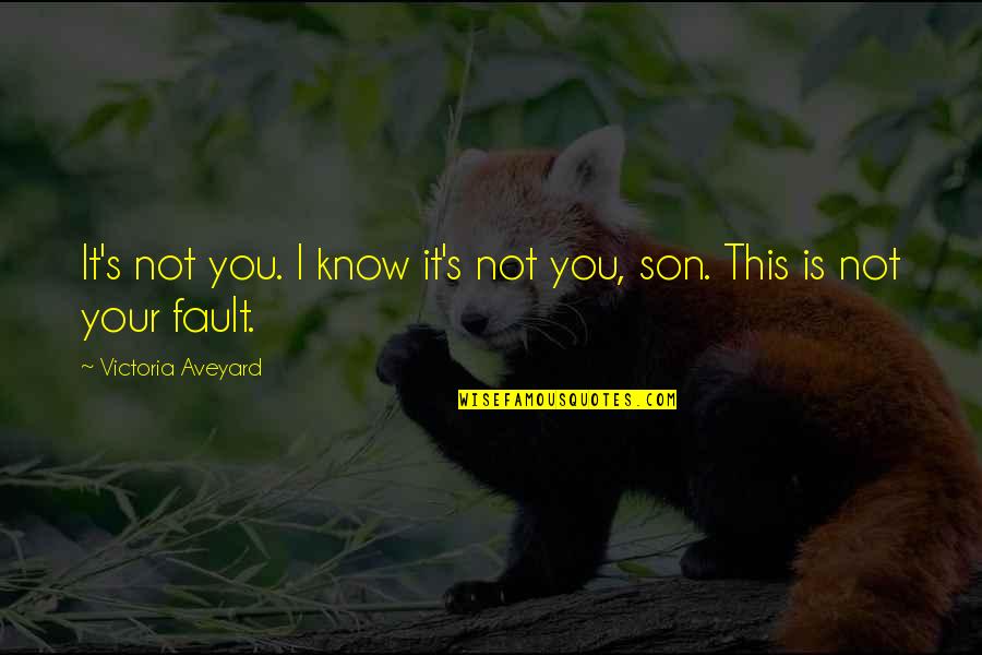 It Is Not Your Fault Quotes By Victoria Aveyard: It's not you. I know it's not you, It Is Not Your Fault Quotes By Victoria Aveyard: It's not you. I know it's not you,