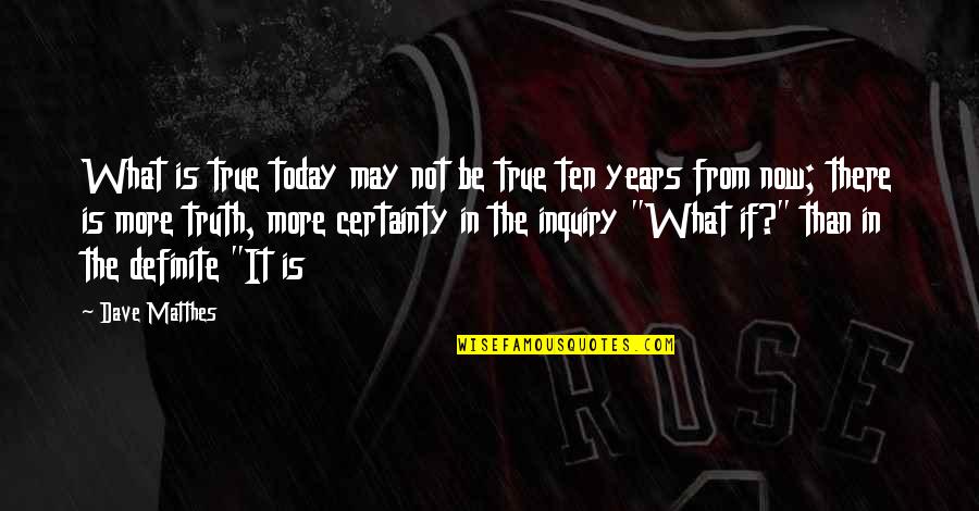 It May Not Be Today Quotes By Dave Matthes: What is true today may not be true It May Not Be Today Quotes By Dave Matthes: What is true today may not be true