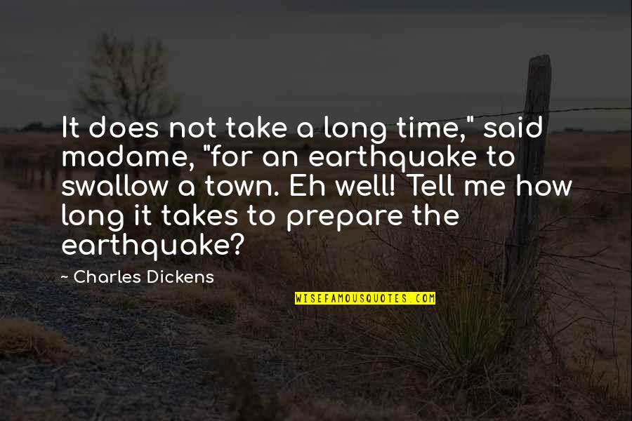 It Me Time Quotes By Charles Dickens: It does not take a long time," said