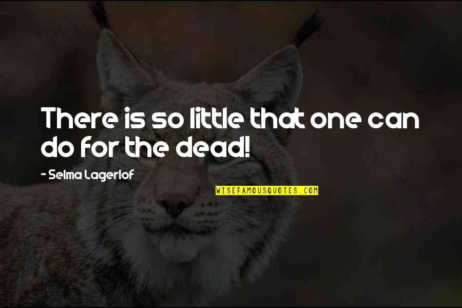 It Ok Not To Be Ok Quotes By Selma Lagerlof: There is so little that one can do It Ok Not To Be Ok Quotes By Selma Lagerlof: There is so little that one can do