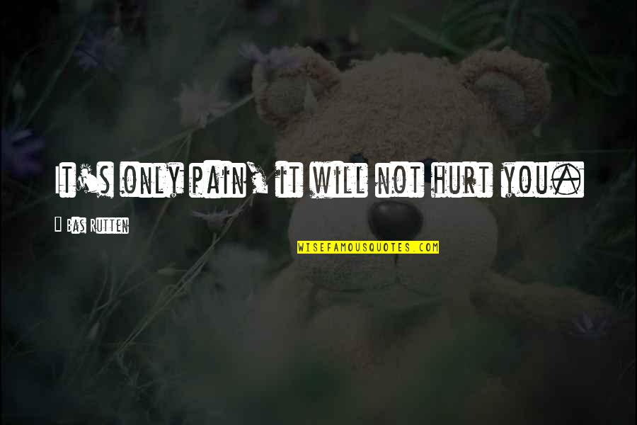 It Will Hurt Quotes By Bas Rutten: It's only pain, it will not hurt you.