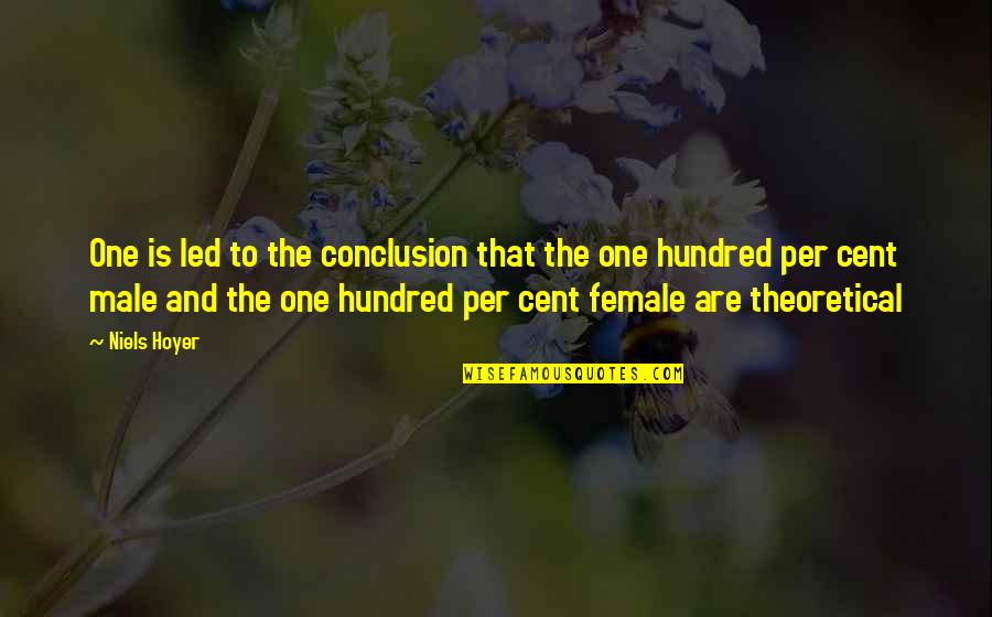 Italie Quotes By Niels Hoyer: One is led to the conclusion that the