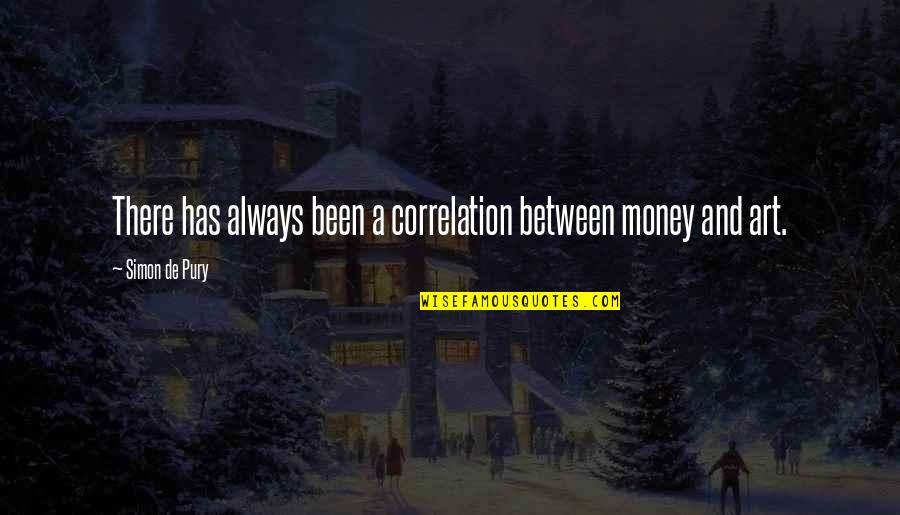 Ithamar In The Bible Quotes By Simon De Pury: There has always been a correlation between money Ithamar In The Bible Quotes By Simon De Pury: There has always been a correlation between money