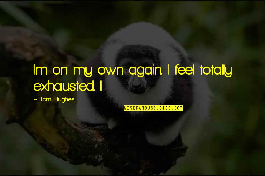 Itonlytakesone Quotes By Tom Hughes: I'm on my own again. I feel totally