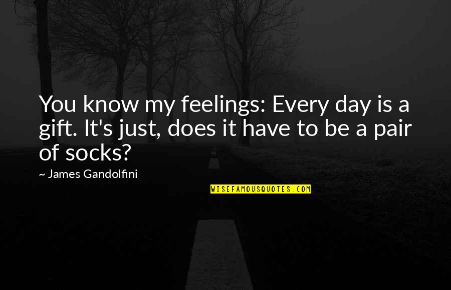 It's A Gift Quotes By James Gandolfini: You know my feelings: Every day is a It's A Gift Quotes By James Gandolfini: You know my feelings: Every day is a