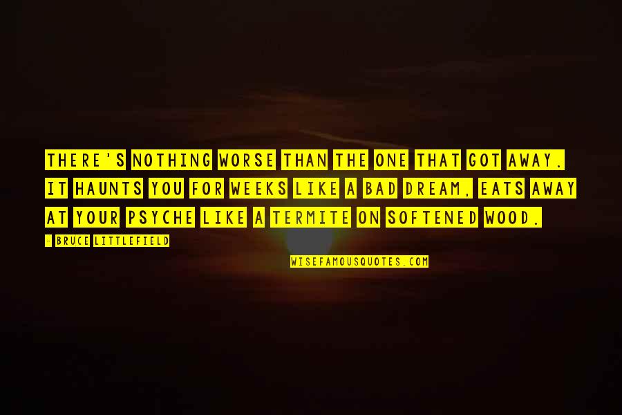 It's A Lifestyle Quotes By Bruce Littlefield: There's nothing worse than the one that got