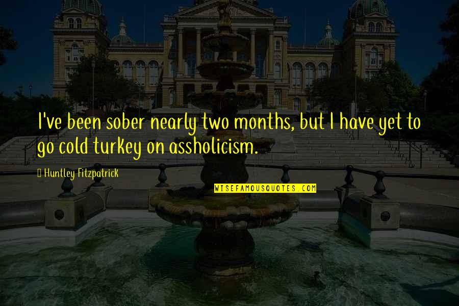 It's Been 5 Months Quotes By Huntley Fitzpatrick: I've been sober nearly two months, but I