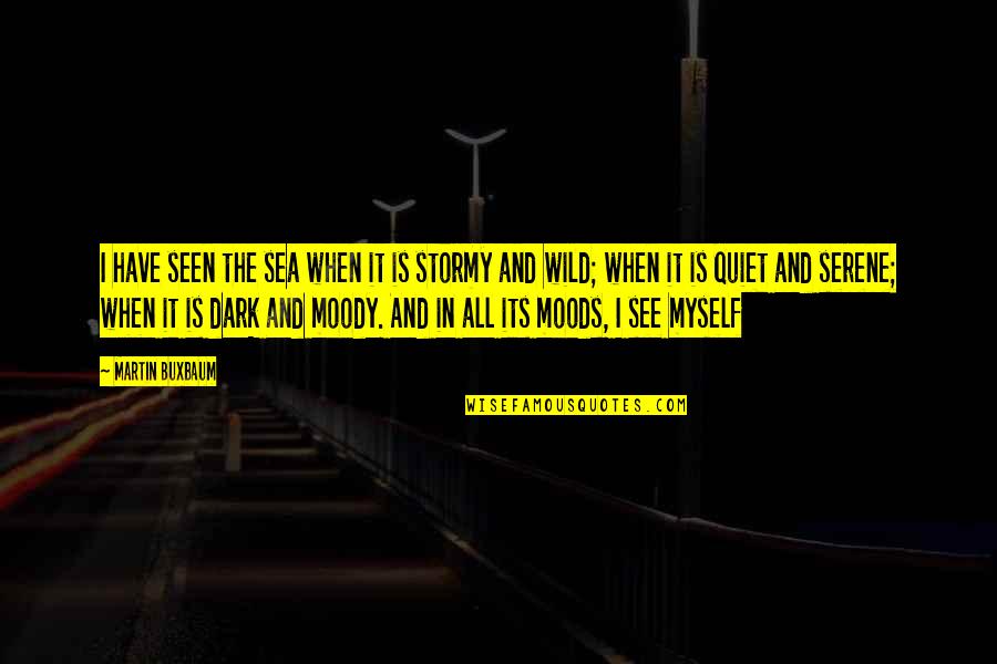 Its Dark Quotes By Martin Buxbaum: I have seen the sea when it is Its Dark Quotes By Martin Buxbaum: I have seen the sea when it is