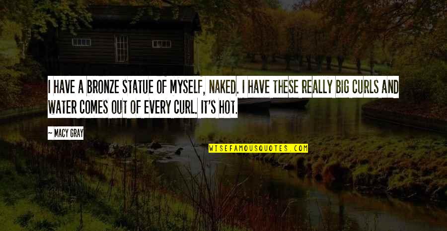 It's Hot Out Quotes By Macy Gray: I have a bronze statue of myself, naked.