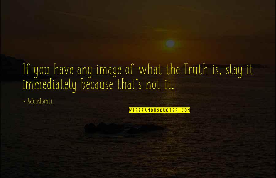 It's Not Because Of You Quotes By Adyashanti: If you have any image of what the
