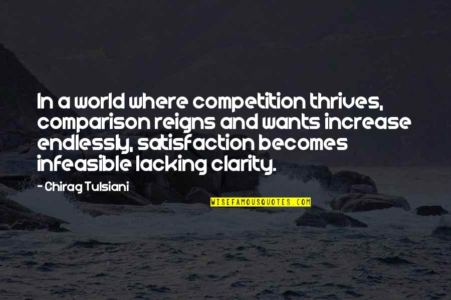 Its Not How Much You Make Its How Much You Keep Quote Quotes By Chirag Tulsiani: In a world where competition thrives, comparison reigns