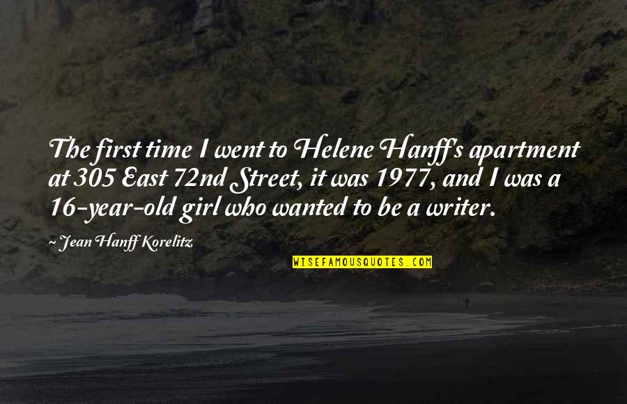 Its The Best Time Of The Year Quotes By Jean Hanff Korelitz: The first time I went to Helene Hanff's Its The Best Time Of The Year Quotes By Jean Hanff Korelitz: The first time I went to Helene Hanff's