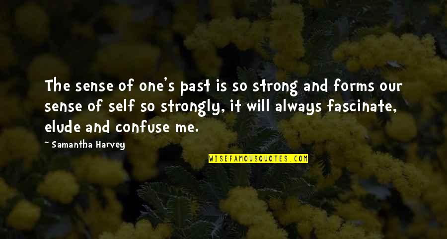 It's The Past Quotes By Samantha Harvey: The sense of one's past is so strong