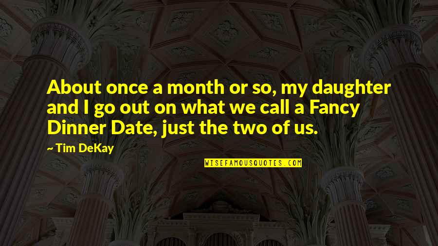 Iturrioz Golfer Quotes By Tim DeKay: About once a month or so, my daughter Iturrioz Golfer Quotes By Tim DeKay: About once a month or so, my daughter