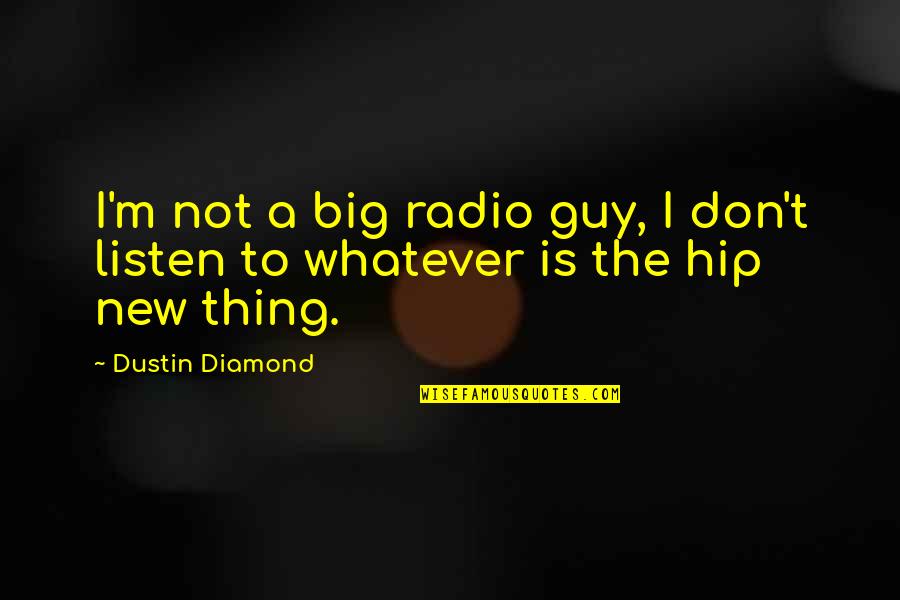 Itzhaki Acquisitions Quotes By Dustin Diamond: I'm not a big radio guy, I don't