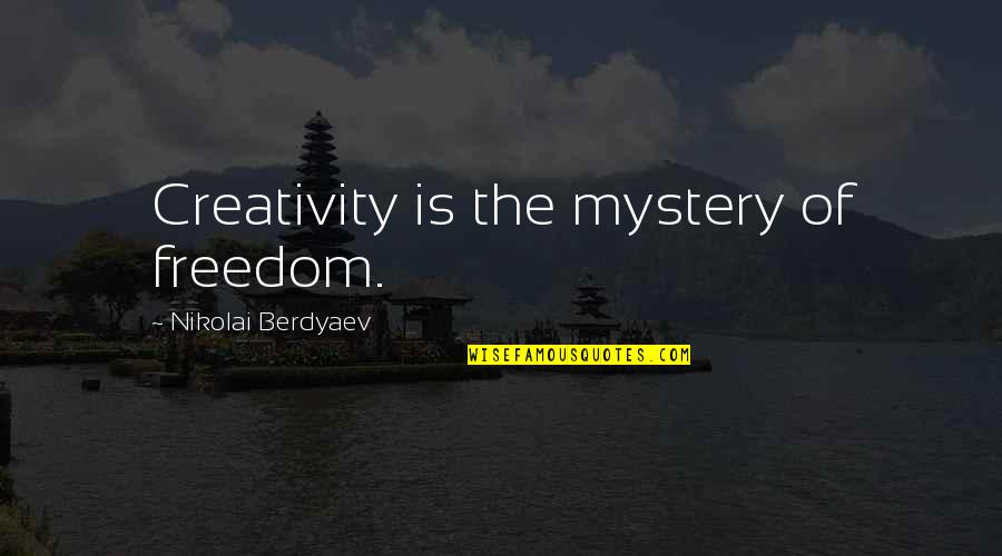 Ivanisevic Wimbledon Quotes By Nikolai Berdyaev: Creativity is the mystery of freedom. Ivanisevic Wimbledon Quotes By Nikolai Berdyaev: Creativity is the mystery of freedom.