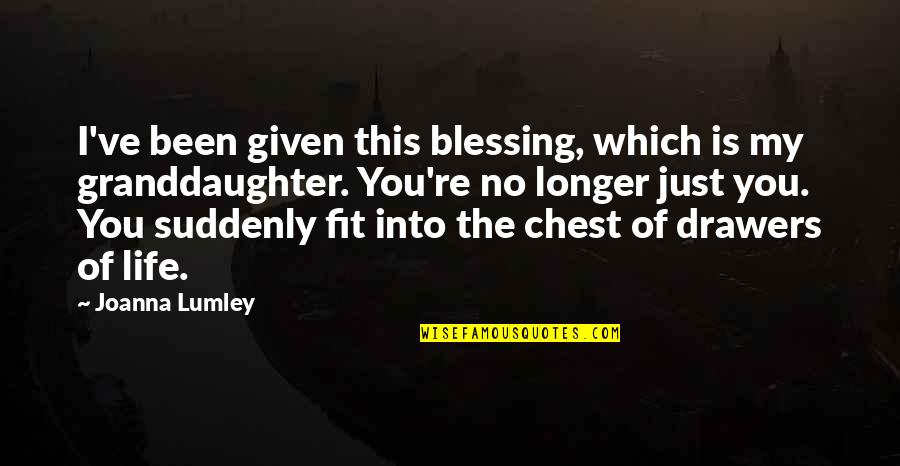 I've Been Quotes By Joanna Lumley: I've been given this blessing, which is my