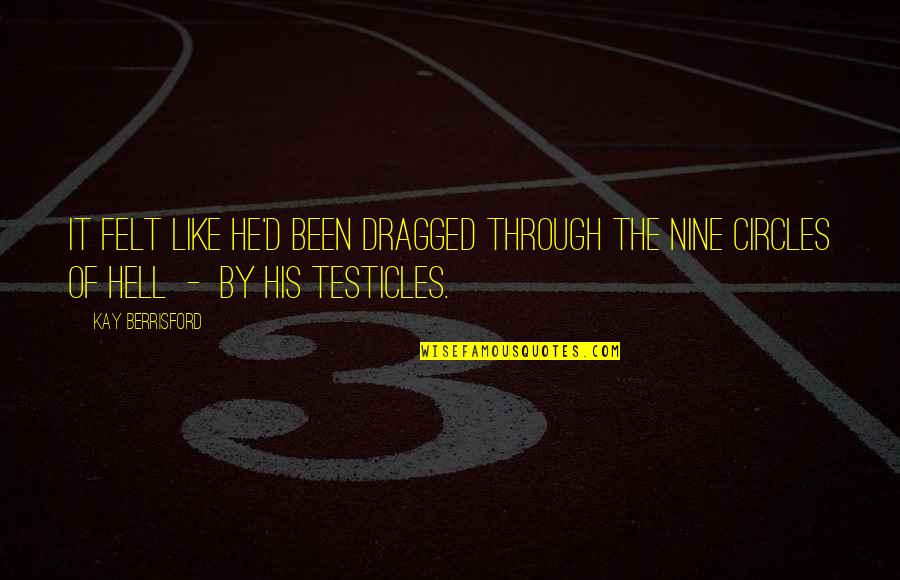 I've Been Through Hell Quotes By Kay Berrisford: It felt like he'd been dragged through the