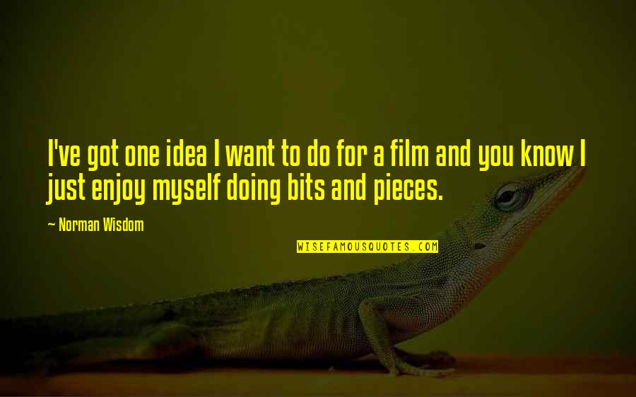 I've Got Myself Quotes By Norman Wisdom: I've got one idea I want to do I've Got Myself Quotes By Norman Wisdom: I've got one idea I want to do