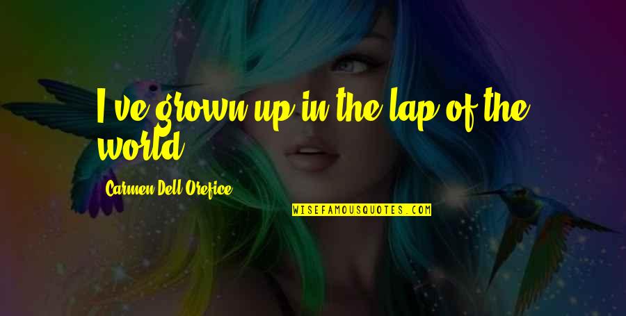 I've Grown Up Quotes By Carmen Dell'Orefice: I've grown up in the lap of the