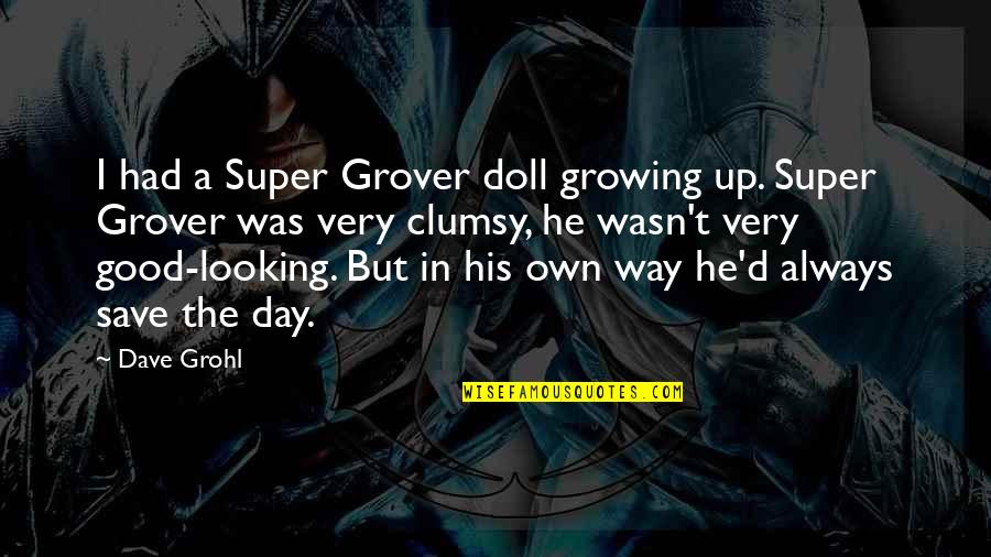 I've Had A Good Day Quotes By Dave Grohl: I had a Super Grover doll growing up.
