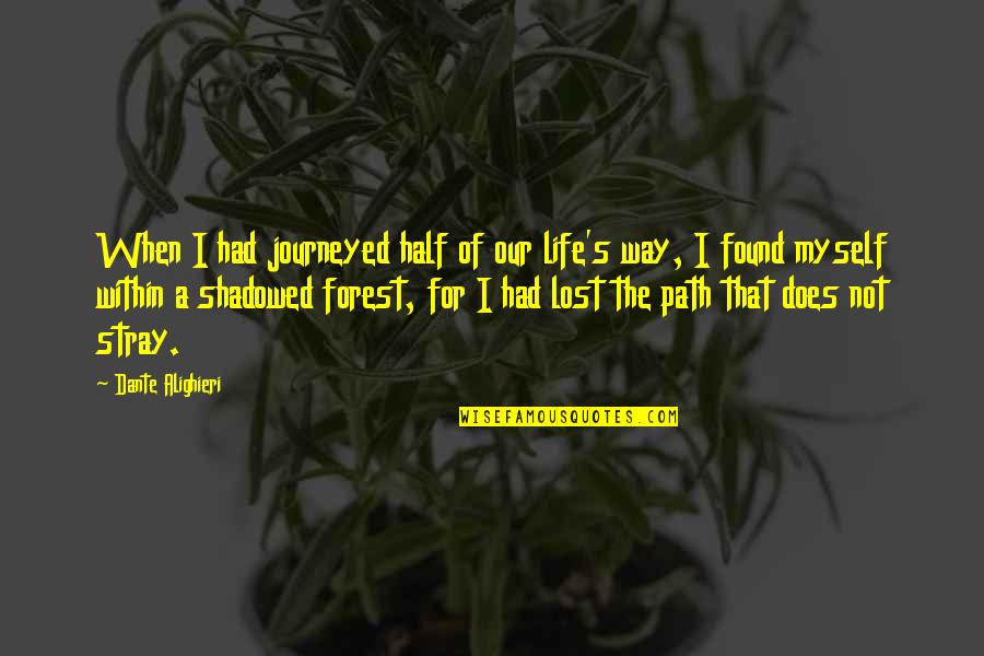 I've Lost Myself Quotes By Dante Alighieri: When I had journeyed half of our life's I've Lost Myself Quotes By Dante Alighieri: When I had journeyed half of our life's