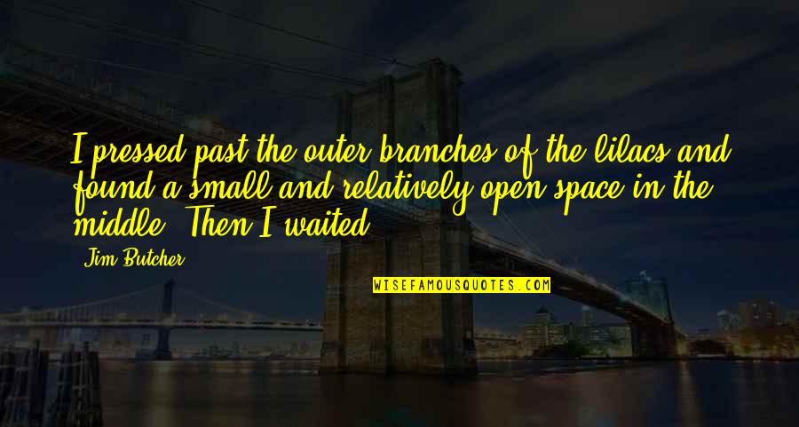 I've Waited Quotes By Jim Butcher: I pressed past the outer branches of the I've Waited Quotes By Jim Butcher: I pressed past the outer branches of the