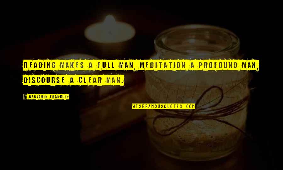 Ivica Zubac Quotes By Benjamin Franklin: Reading makes a full man, meditation a profound Ivica Zubac Quotes By Benjamin Franklin: Reading makes a full man, meditation a profound
